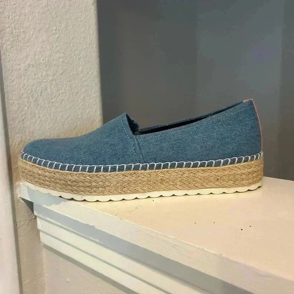 Dr. Scholl's Shoes Womens Sunray Padded Insole Espadrilles Blue Shoes Size 7.5 - Picture 4 of 10
